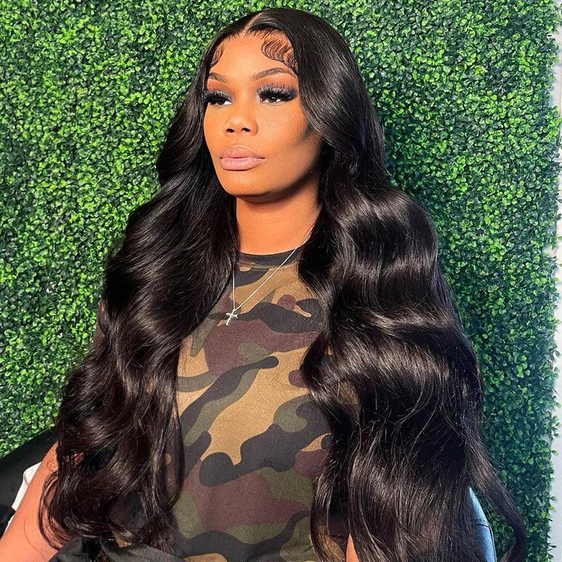 5X5 Glueless Perruque Sans Colle Wear Go Cheveux Humains Brésilien Body Wave Tissage - hjweavebeauty