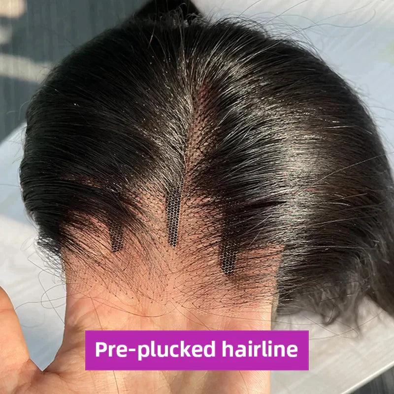5X5 Glueless Perruque Sans Colle Wear Go Cheveux Humains Brésilien Bouclé - hjweavebeauty