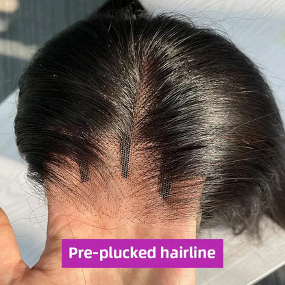 5X5 Glueless Perruque Sans Colle Wear Go Cheveux Humains Brésilien Bouclé - hjweavebeauty