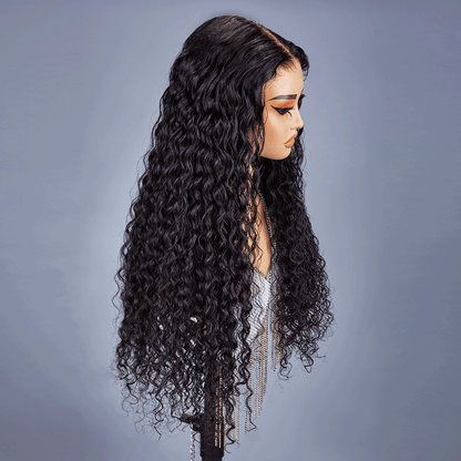 9X6 Pré-pêches Glueless Bleached Knots Wear Go Bouclé Perruque sans colle