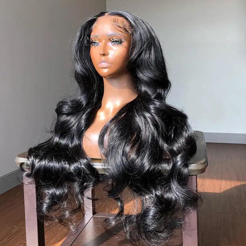 7X5 Glueless Bleached Knots Wear Go Body Wave Perruque Cheveux Humains - hjweavebeauty