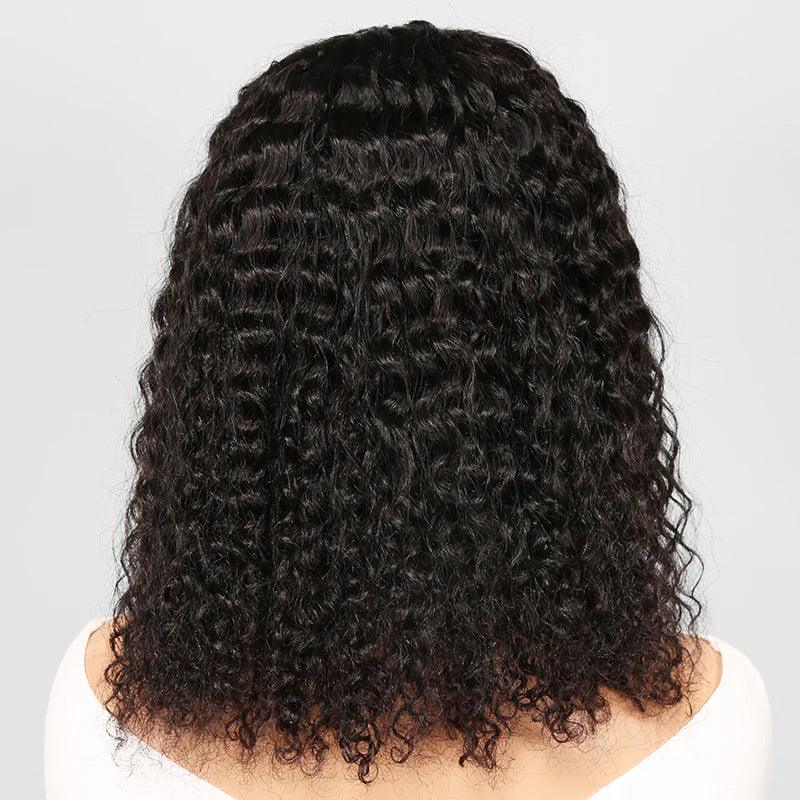 Bandeau Perruque Bob Cheveux Humains Brésiliens Bouclé - hjweavebeauty