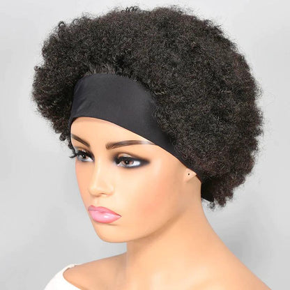 Court Ombre Bandeau Perruque Bob Cheveux Humains Brésiliens Bouclé - hjweavebeauty
