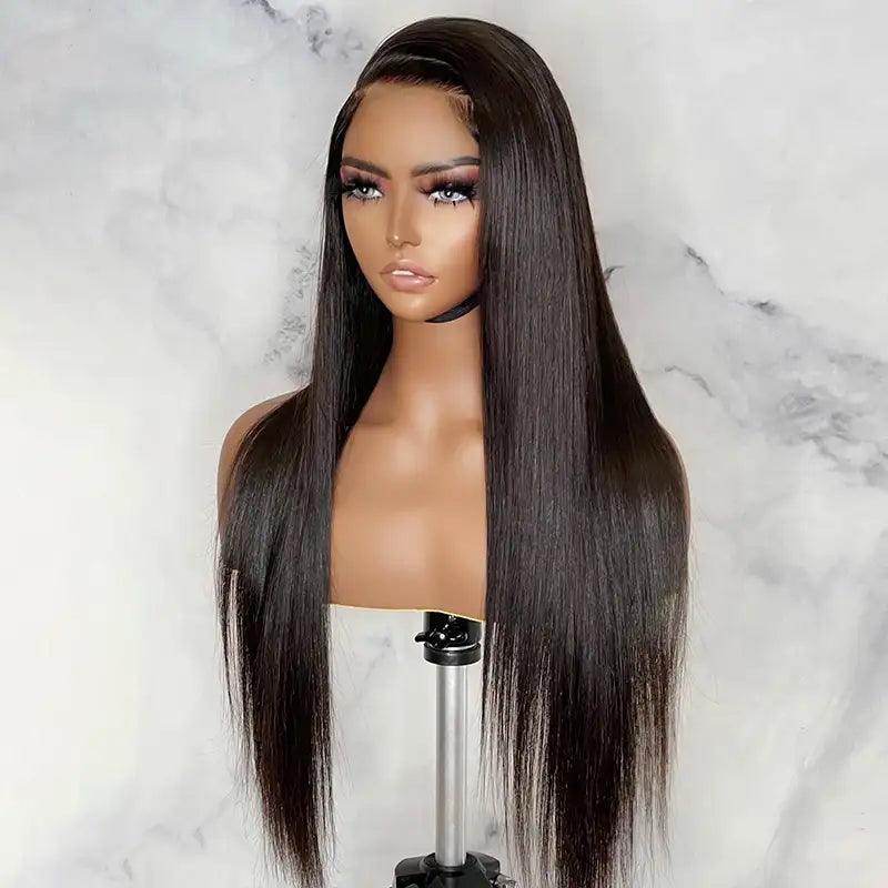 Glueless Bleached Knots Wear Go Lisse Perruque Cheveux Humains - hjweavebeauty