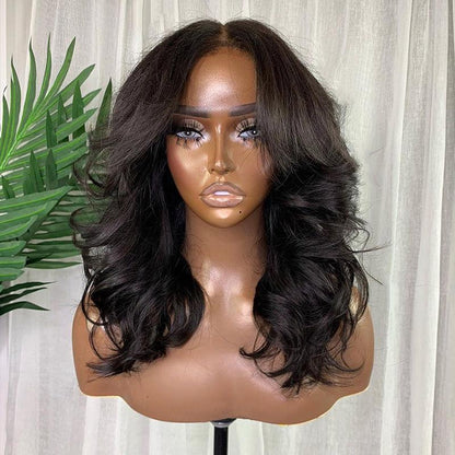 Glueless Bob Perruque Sans Colle Wear Go Cheveux Humains Body Wave - hjweavebeauty