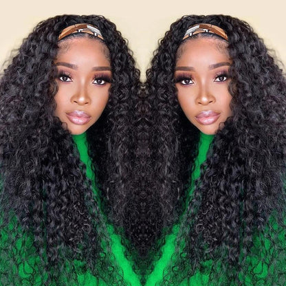 Perruque Bandeau Cheveux Humains Brésiliens Deep Curly - hjweavebeauty