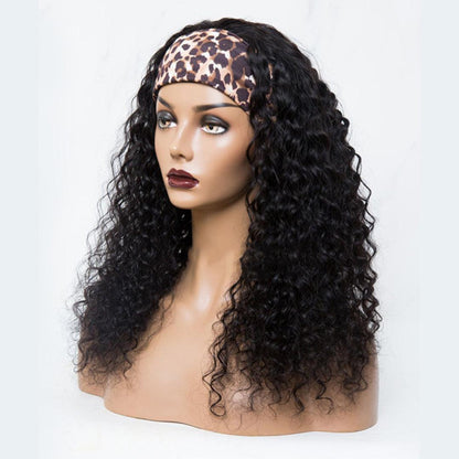 Perruque Bandeau Cheveux Humains Brésiliens Deep Curly - hjweavebeauty