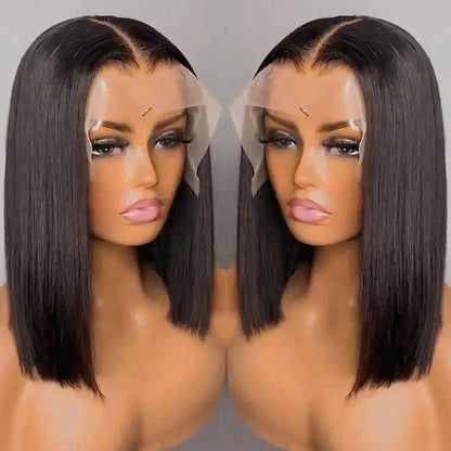 Perruque Courte Brésilienne Straight Bob Cheveux Humains - hjweavebeauty