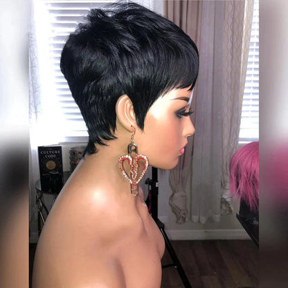 Perruques De Cheveux Humains Pixie Cut Brésiliens Straight - hjweavebeauty